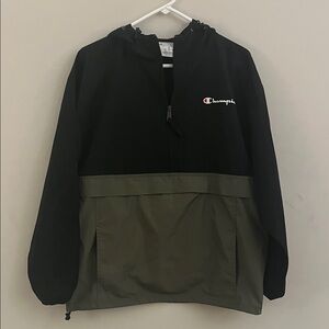 Champion Black and Olive Hooded Jacket